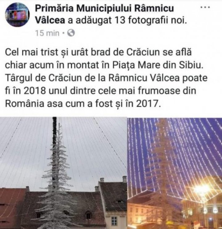 Orașul cu cele mai frumoase Târguri de Crăciun din România, are în acest an cel mai urât BRAD (GALERIE FOTO)