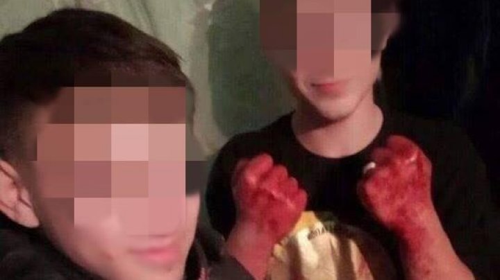 Cei doi copii din Hânceşti şi-au facut SELFIE CU BĂRBATUL pe care l-au ucis cu bestialitate (IMAGINI GROAZNICE +18)