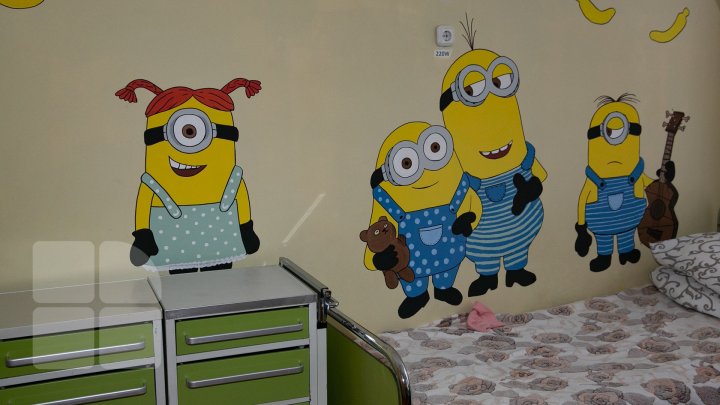 Sponge Bob, Mickey Mouse şi minionii vor alina suferinţa micilor pacienţi de la Institutul Oncologic din Capitală (FOTO)