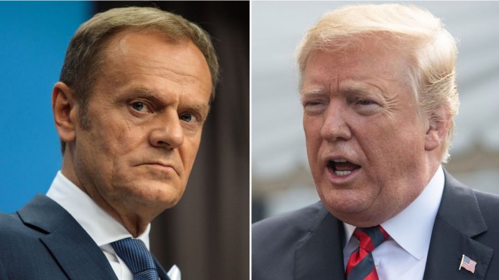 Donald Tusk l-a acuzat pe Donald Trump că este împotriva creării "unei Europe unite şi puternice"