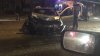 ACCIDENT VIOLENT în sectorul Buiucani al Capitalei. O maşină de taxi a fost făcută zob (FOTO)