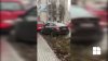 Tupeu fără margini. Un şofer şi-a parcat maşina direct pe gazon, în centrul Capitalei (VIDEO)