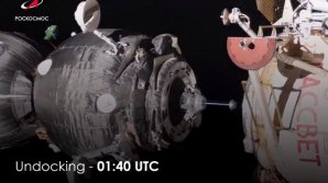 Capsula Soyuz cu un rus, o americancă și un german la bord a aterizat în stepa kazahă (VIDEO)