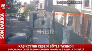 CAZUL Jamal Khashoggi: Televiziunea turcă a difuzat imagini în care se vede cum trupul tranșat al jurnalisului ar fi fost scos din consulat