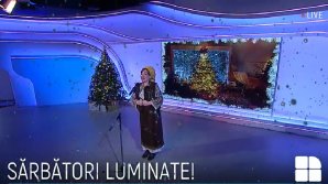 Interpreta Marina Coptu a adus vestea Naşterii Domnului în platoul PUBLIKA TV (VIDEO)