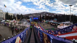 Peisaj de poveste la Nisporeni: A fost inaugurat Orăşelul de Crăciun. Ce surprize îi aşteaptă pe vizitatori (VIDEO)