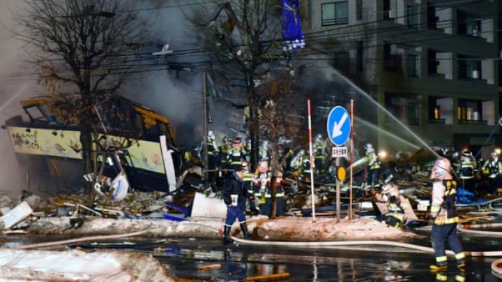 IMAGINI SUMBRE de la EXPLOZIA URIAŞĂ produsă într-un restaurant din Japonia: Zeci de oameni au fost răniţi  