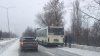 Probleme pentru locuitorii din satul Dobrogea. Autobuzul 33 a făcut accident (FOTO)