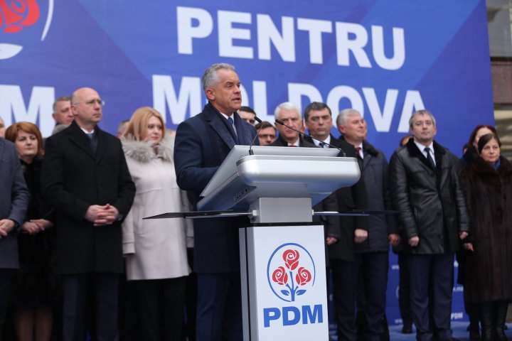 PDM s-a lansat oficial în campania electorală. Vlad Plahotniuc: Pentru noi vorbesc faptele, nu vorbele