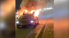 Un Lamborghini Gallardo de 150.000 de euro, abia scos din service, a explodat pe autostradă (IMAGINI GREU DE CREZUT)