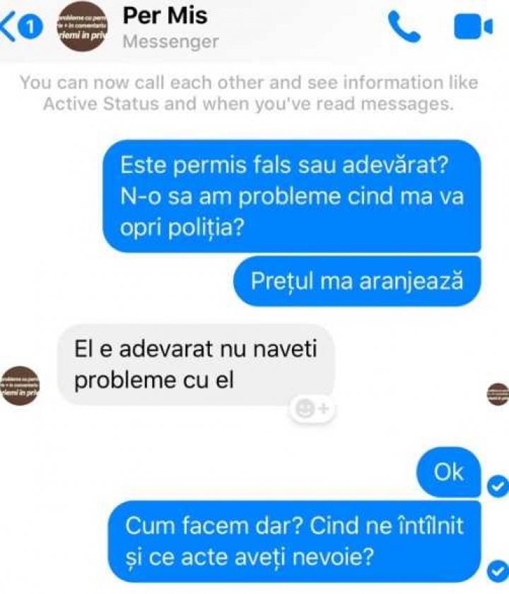 Metoda prin care acționa tânărul care vindea permise de conducere pe Facebook. Ce discuții purta cu clienții (FOTO)