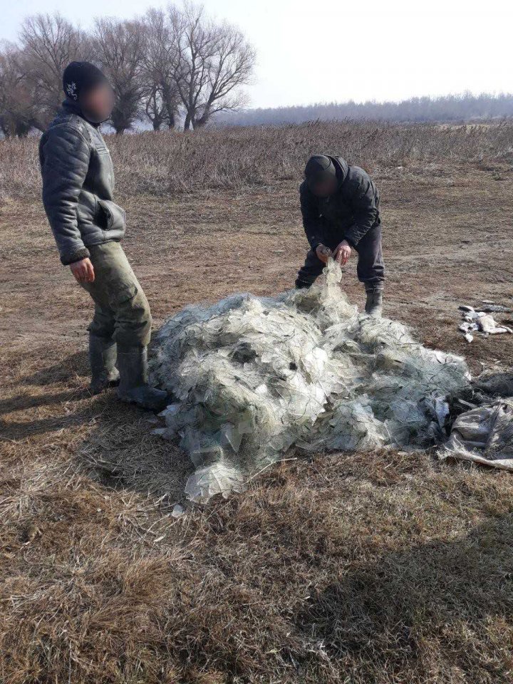 Mai mulţi bărbaţi, prinsi în timp ce pescuiau ilegal pe lacul Beleu (FOTO)