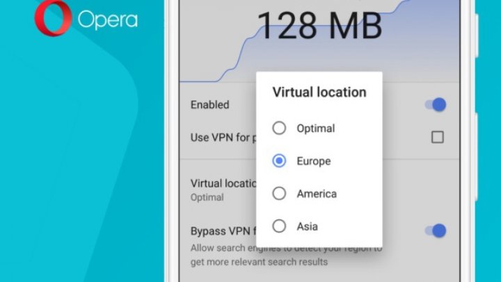 Browserul Opera pentru Android va integra un serviciu VPN gratuit