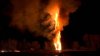 Cel mai înalt rug din lume a ars în oraşul Lustenau din Austria, sub privirile a sute de locuitori şi turişti