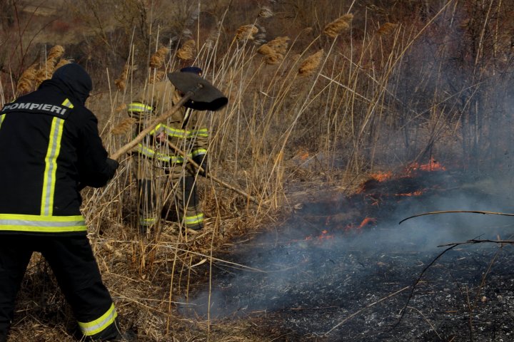 Moldova, cuprinsă de FLĂCĂRI! Peste 1.102 hectare de vegetaţie au ars timp de 24 de ore