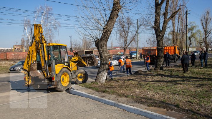 Curăţenia de primăvară, în toi. Oamenii, îndemnaţi să participe la acţiune  pentru a scăpa Chişinăul de mizerie (FOTOREPORT)