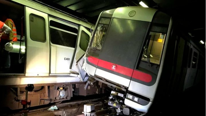 PRĂPĂD în Hong-Kong. Două metrouri s-au ciocnit. Şase milioane de persoane sunt AFECTATE