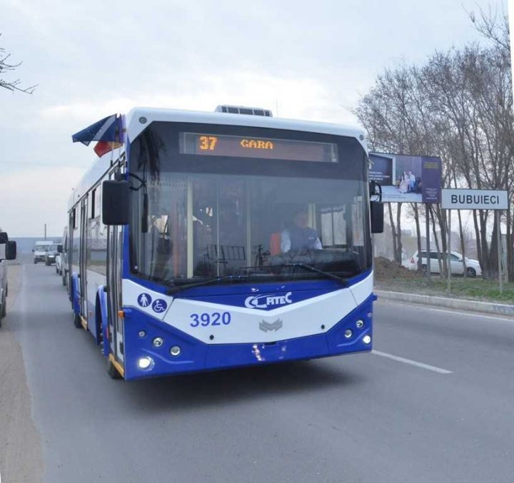 VESTE BUNĂ. Troleibuzele care vor circula spre comuna Bubuieci, deja pe traseu (FOTO)