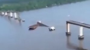 Un pod din Brazilia s-a prăbuşit după ce a fost lovit de un feribot. Cinci persoane sunt date dispărute