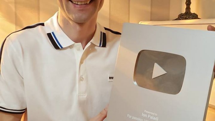 Artistul Ion Paladi a fost premiat cu Butonul de Argint de la YouTube