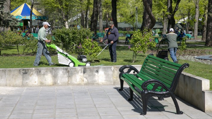 ATMOSFERĂ DE SĂRBĂTOARE. În scuarul Catedralei a fost instalat decorul de Paște (FOTOREPORT)