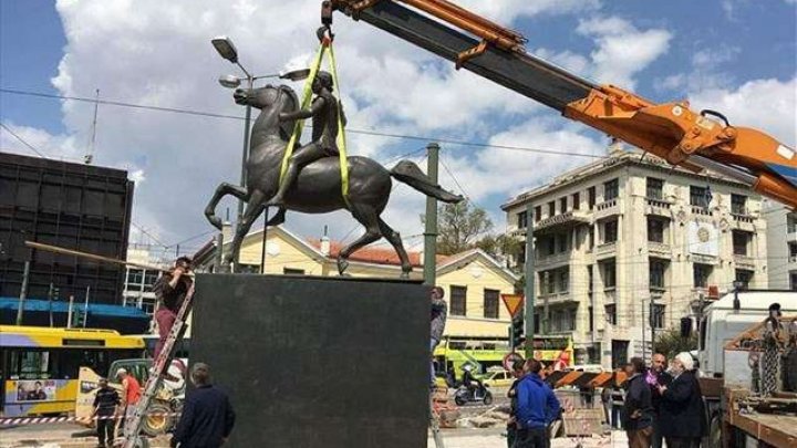 O statuie a lui Alexandru cel Mare a fost instalată la Atena 