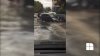 Ploaia de ieri a făcut RAVAGII în Capitală: Asfalt surpat, mașini blocate şi gropi imense