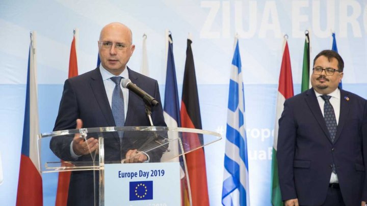 Pavel Filip, la recepția cu ocazia Zilei Europei: Apropierea adevărată de UE se face prin implementarea reformelor