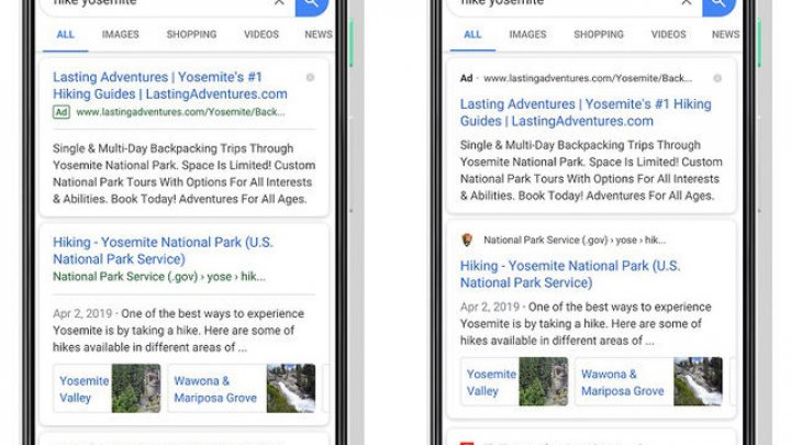 Google Search primeşte modificări în interfaţa pentru mobil