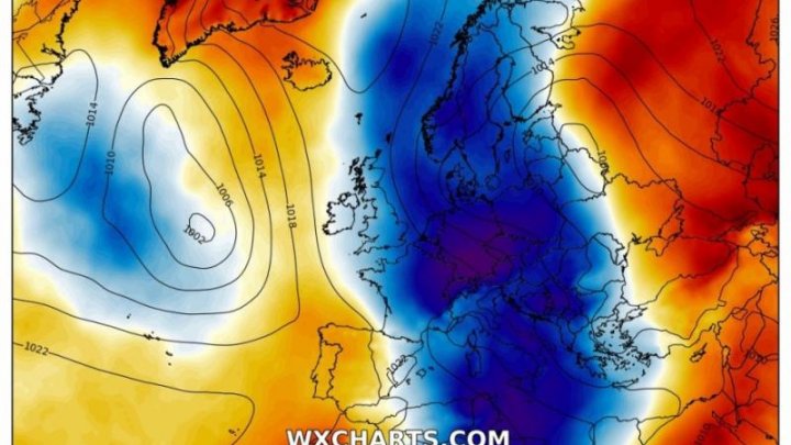 Un val de aer Arctic extrem de rece și rar pentru luna mai va pune stăpânire pe Europa