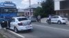 ÎNGROZITOR! Trei mașini de poliție s-au ciocnit în timp ce încercau să ocolească o coloană de un kilometru (VIDEO)