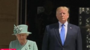 Donald Trump s-a întâlnit cu regina Elisabeta a II-a la Palatul Buckingham