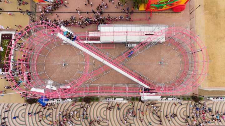 SENZAŢII TARI LA ORHEILAND. Primul roller coaster, deschis la Parcul din Orhei