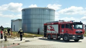 SIMULARE DE INCENDIU la Bălți și Cahul. Oamenii, evacuați de urgență (FOTO)