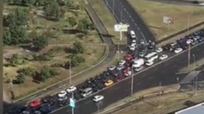 Coloana oficială a premierului Maia Sandu a blocat Kievul (VIDEO)