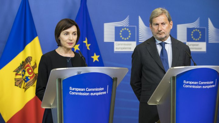 Johannes Hahn după întrevederea cu Maia Sandu: Suportul financiar al UE va fi reluat dacă cele 28 de condiții negociate de Guvernul Filip vor fi implementate