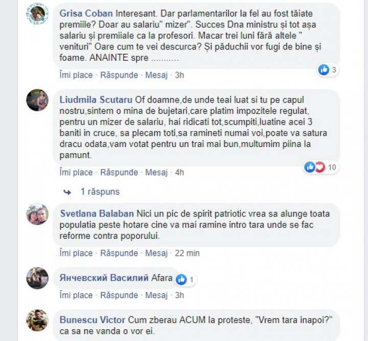 VAL DE NEMULŢUMIRI! Anunțul că Guvernul Sandu interzice premiile pentru bugetari a stârnit indignarea internauţilor