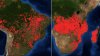 Şi Africa ARDE! Imagini uluitoare făcute publice de NASA