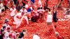 Distracţie maximă La Tomatina: 145 de tone de roşii au fost aduse pentru marea bătălie