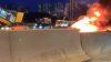 O mașină electrică Tesla a explodat, pe o autostradă din Moscova (VIDEO)