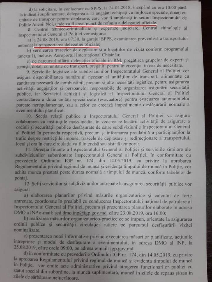 CINE A MINŢIT? Vizita lui Şoigu la Chişinău a fost OFICIALĂ, o confirmă o dispoziţie semnată de cumătrul lui Andrei Năstase, Gheorghe Balan (DOC)