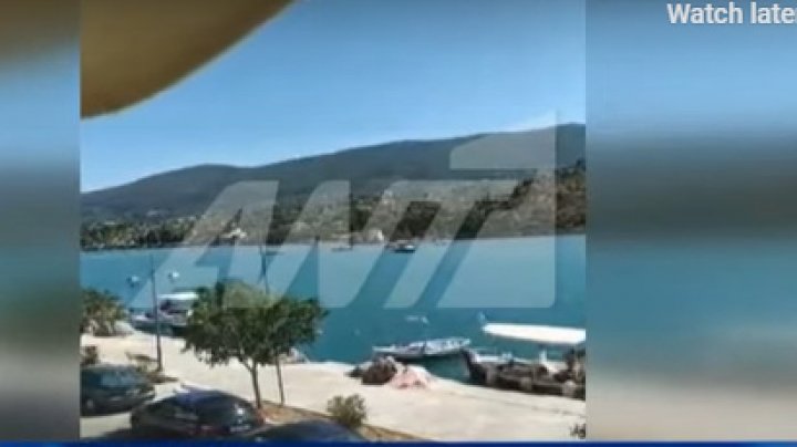 Momentul în care un elicopter se prăbuşeşte în Grecia. Sunt morţi (VIDEO)