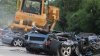 Zeci de automobile de lux, în valoare de peste 5 milioane şi jumătate de dolari, distruse cu buldozerele
