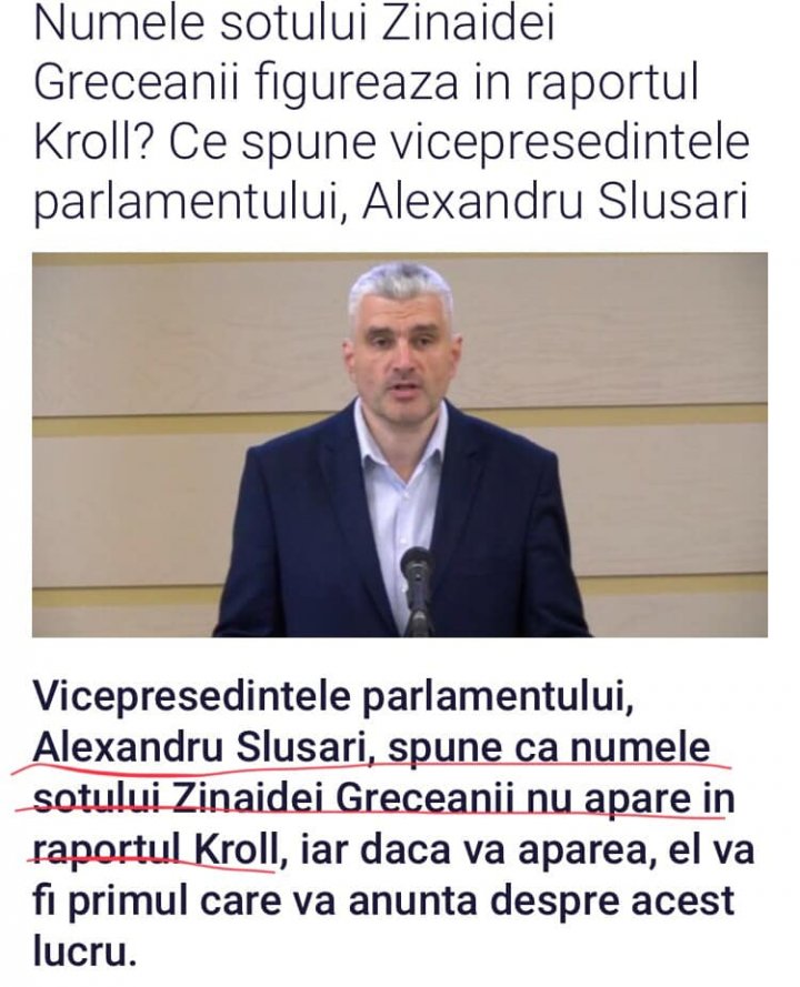 Dorin Chirtoacă: Slusari o face pe prostu, el spune ca nu gaseste in raportul Kroll numele Greceanii