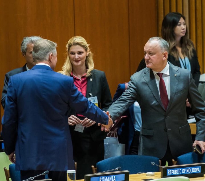 Igor Dodon la New York: A dat mâna cu Iohannis şi s-a fotografiat cu Trump 