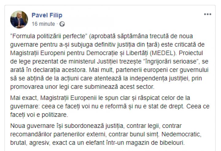 DEMOCRAŢII DESPRE REFORMA JUSTIŢIEI: Noua guvernare își subordonează justiţia