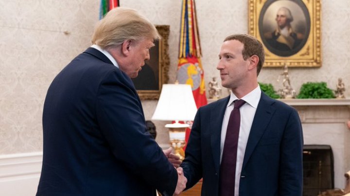 Donald Trump s-a întâlnit cu Mark Zuckerberg la Casa Albă