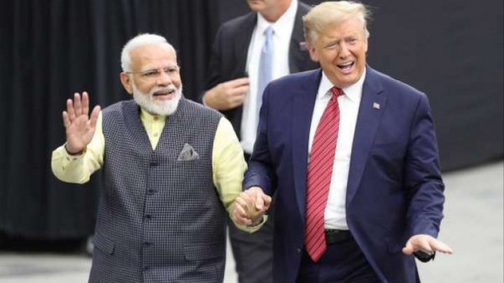 Imagini inedite cu Donald Trump și premierul Indiei. Cum au fost surprinşi oficialii (FOTO)