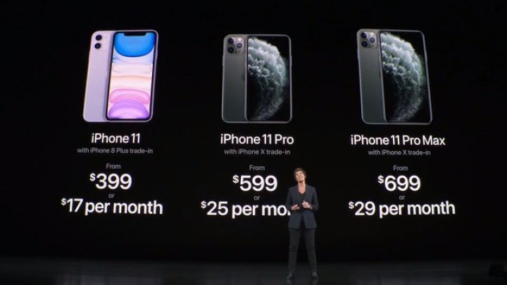 Apple a lansat noile modele iPhone 11, iPhone 11 Pro şi iPhone 11 Pro Max. Specificaţii şi cum arată acestea (FOTO)