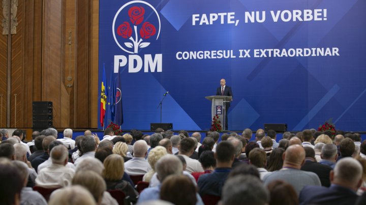  Partidul Democrat din Moldova își decide viitorul. Are loc Congresul extraordinar al formațiunii (LIVE)